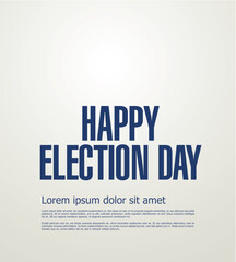 Election day banner layout design vector illustration