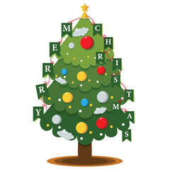 green christmas tree