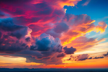 sunset over the ocean