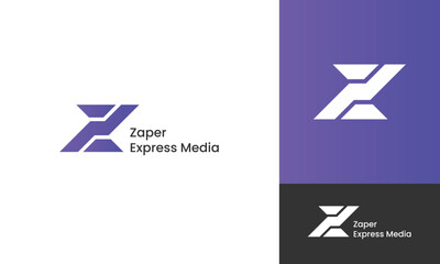 Letter z Media branding logo