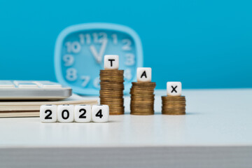 Word tax with number 2024