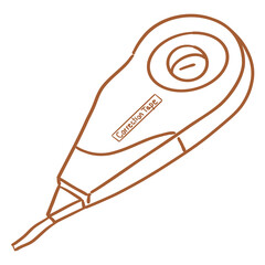 office stationaries_corrector tape_correction tape_vector