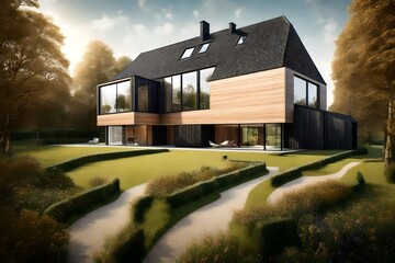 A stunning home in Arnis, Schleswig-Holstein, Germany, as seen from the outside