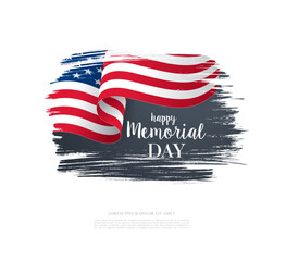 Memorial day banner design. Vector illustration