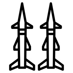 missile outline icon