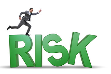 Risk management concept with letters