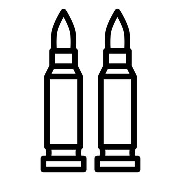 two black bullets clip art preview