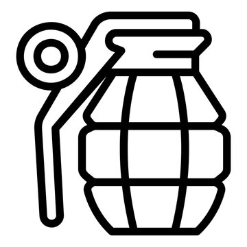 recommend clip art: grenade outline icon