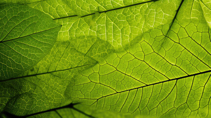 Obraz premium green leaf texture, background texture green leaf structure macro photography