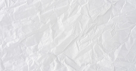 white crumpled paper texture background