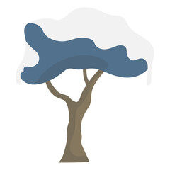 winter tree with snow