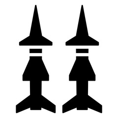 missile glyph icon