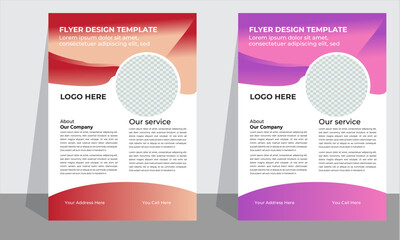  bundle of 10 templates of different colors  flyer template, modern business flyer template, abstract business flyer and creative design, IT company.