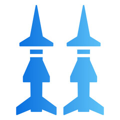 missile gradient icon