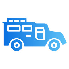 armored vehicle gradient icon