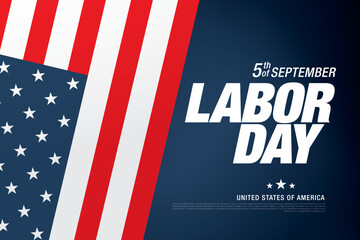 Fototapeta na wymiar Happy labor day banner design