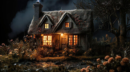 house in the dark woods