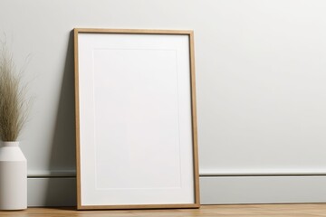 Frame Mockup, minimalist frame mockup, Poster Mockup, Photo frame mockup, 3d render, Generative AI