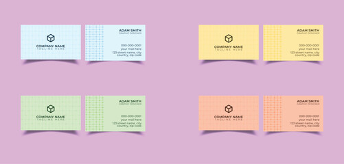 Simple and elegant business card design template