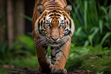 Naklejka premium Sumatran Tiger in the wild