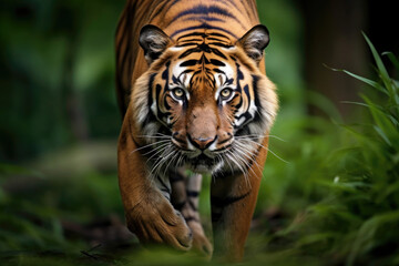 Naklejka premium Sumatran Tiger in the wild