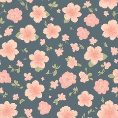 beautiful floral flower seamless pattern background for premium product ai generated
