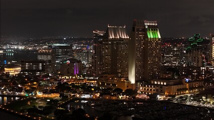 Fototapeta na wymiar Beautiful San Diego, California at night
