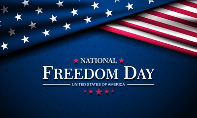 Fototapeta na wymiar National Freedom Day February 01 Background Vector Illustration