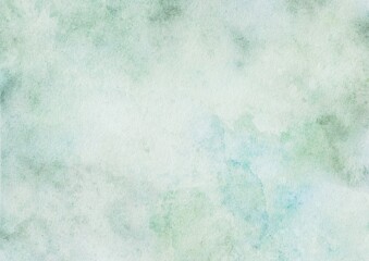 Green watercolor stains texture background, hand painted pastel watercolor background design for template banners prints invitation card