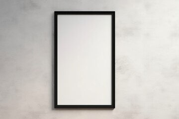 poster mockup, black frame on the wall, 3d render, Generative AI