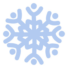 Snowflake Snow Icon Silhouette Doodle Art Vector