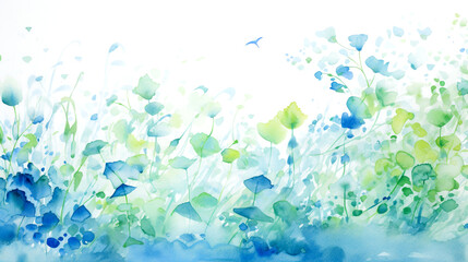 WATERCOLOR ABSTRACT BACKGROUND WITH FLOWERS. legal AI