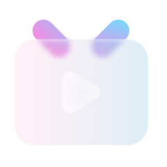 Video Editor Glassmorphism UI Icon Sign and Symbol Design Illustrator Png Svg