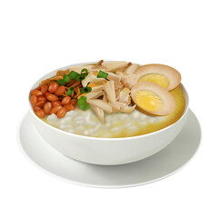 Illustration of chicken porridge 