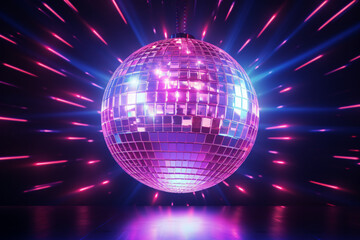 disco ball with lights