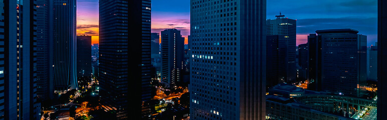Skyscrapers in the cityscape of Shinjuku, Tokyo, Japan