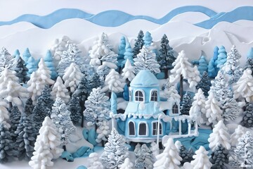 Clay Art - Winter Scenery