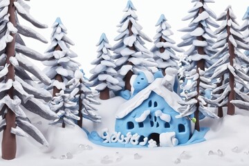 Clay Art - Winter Scenery