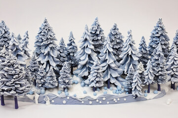 Clay Art - Winter Scenery