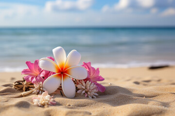 flower on the beach