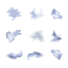 Snow and ice vector frames. Winter cartoon snow elements, snowdrifts illustration. Winter elements design 