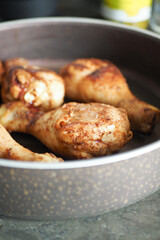 fry the pieces of turkey meat in a frying pan 