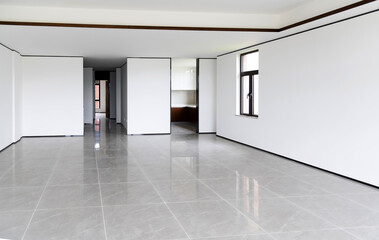 Empty living room in the house