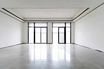 Empty living room in the house