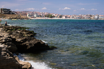 Naklejka na ściany i meble view of the coast of the sea