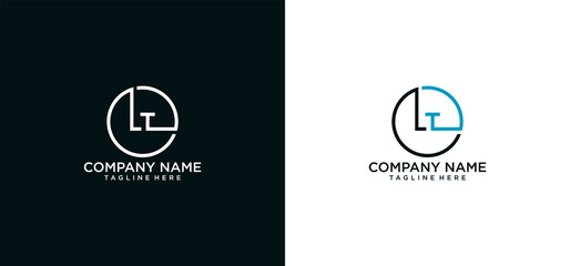 LT INITIAL LOGO DESIGN