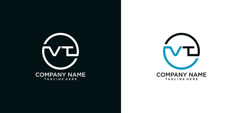 VT INITIAL LOGO DESIGN