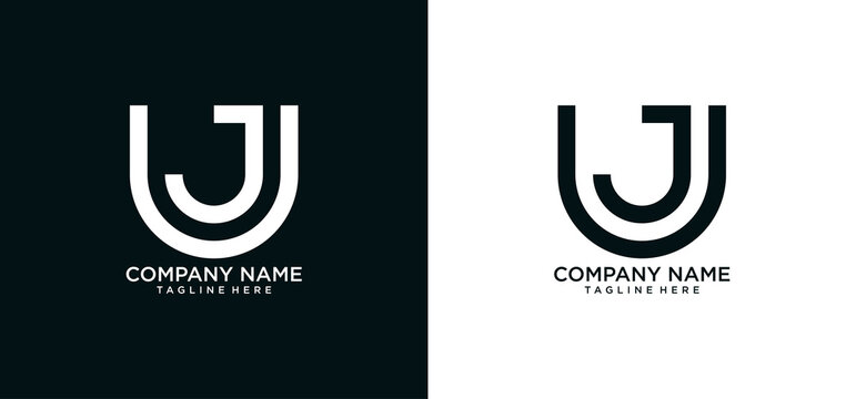 JU INITIAL LOGO DESIGN