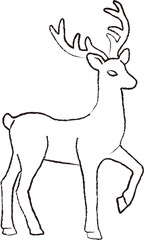 Deer animal vector sketch