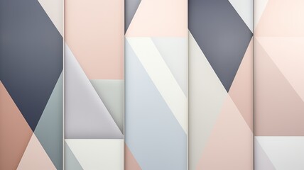 Harmonious Pastel Geometric Patterns with Muted Tones for a Serene Vibe